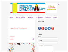 Tablet Screenshot of mulheresnaengenharia.com
